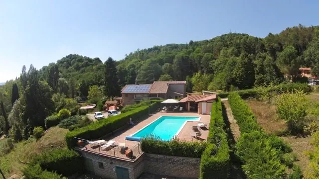 Swimming Pool, Casa Riozzo, Holiday Villa On The Tuscany Umbria Border