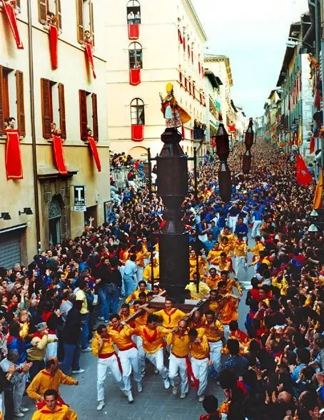The Corsa dei Ceri in Gubbio, Umbria