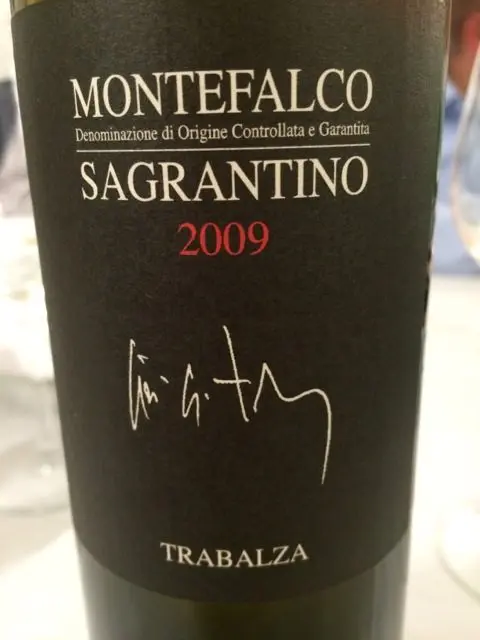 A delicious Sagrantino di Montefalco from the Trabalza winery in Umbria