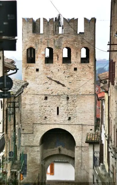 Entrance gate to the Umbrian town of Montefalco