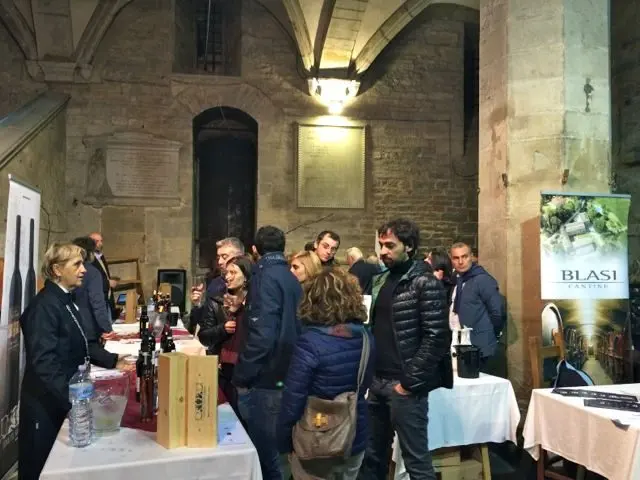 Stalls at the wine tasting event, Coitta di Castello Truffle Festival