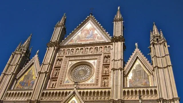 The magnificent facade of Orvieto's Duomo
