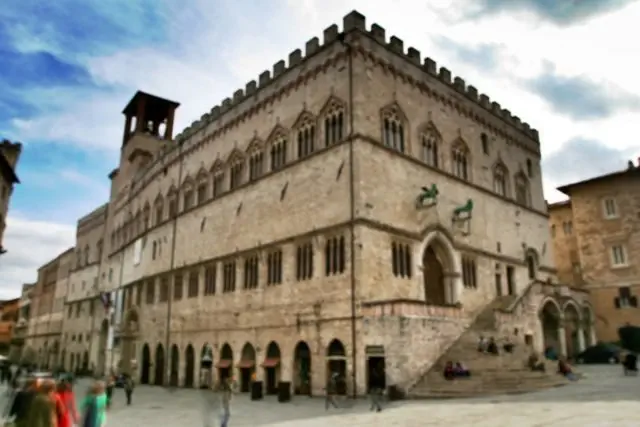 The Palazzo de Priori in Perugia, Umbria