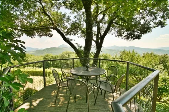 Panoramic Deck, San Nicolò, Holiday Villa On The Tuscany Umbria Border, Italy