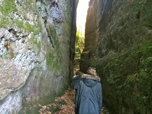 An Etruscan sunken road at the Parco Archeologico, Sovana