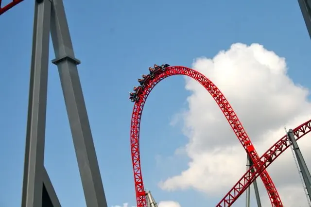 The I-speed roller coaster at Mirabilandia