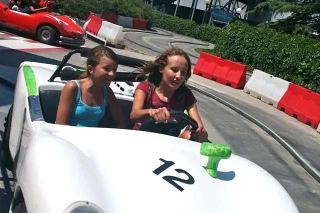 Car racing at Mirabilandia