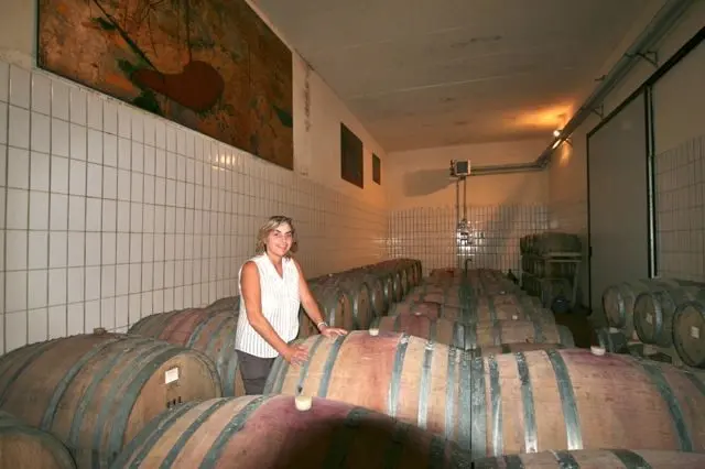 Ursula Gritti in the barrel room