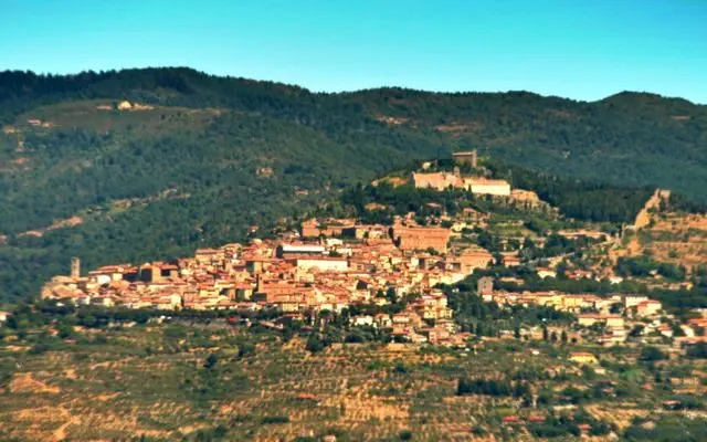 The town of Cortona in Tuscany