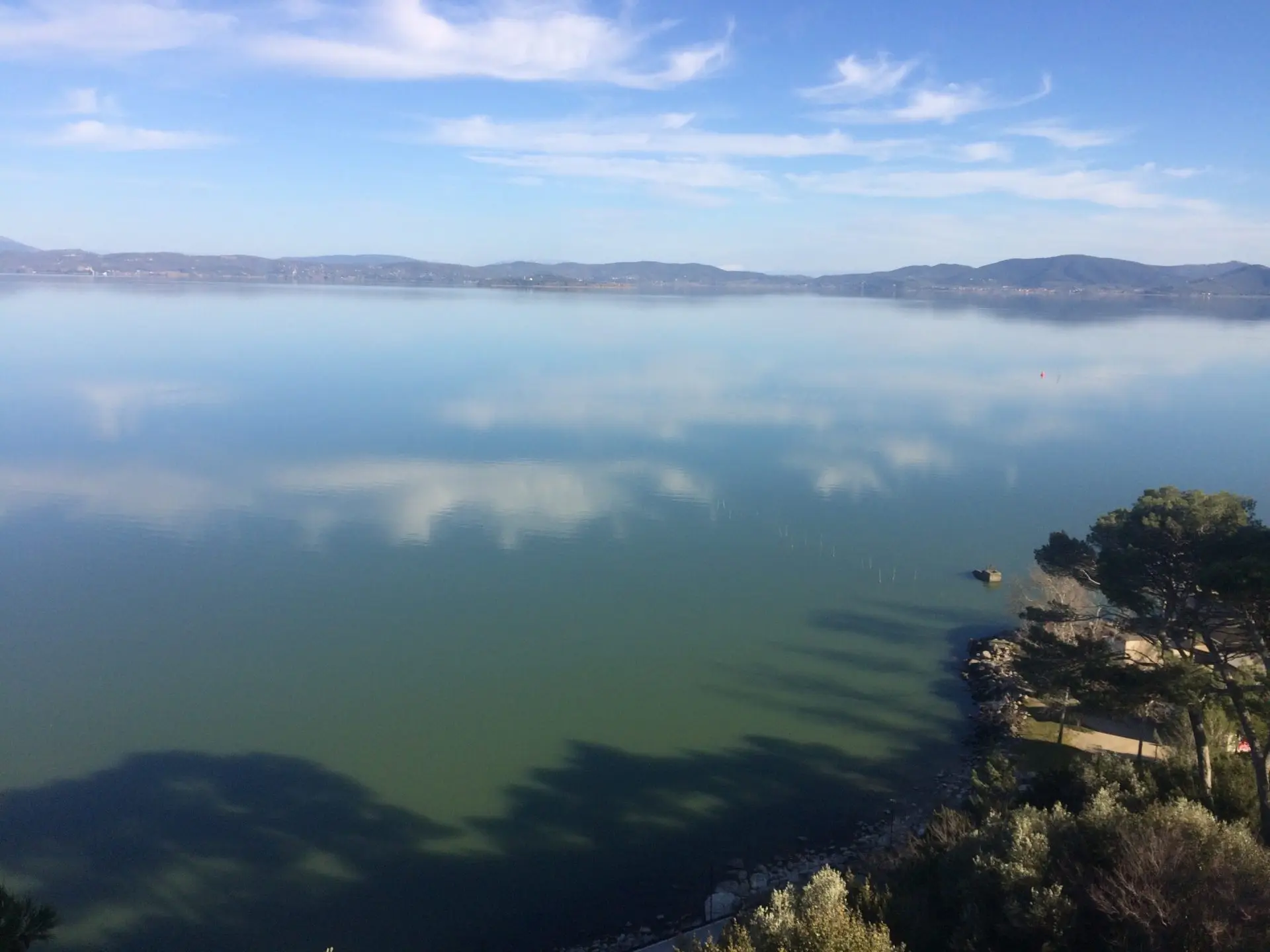 A View Across Lake Trasimeno, Umbria