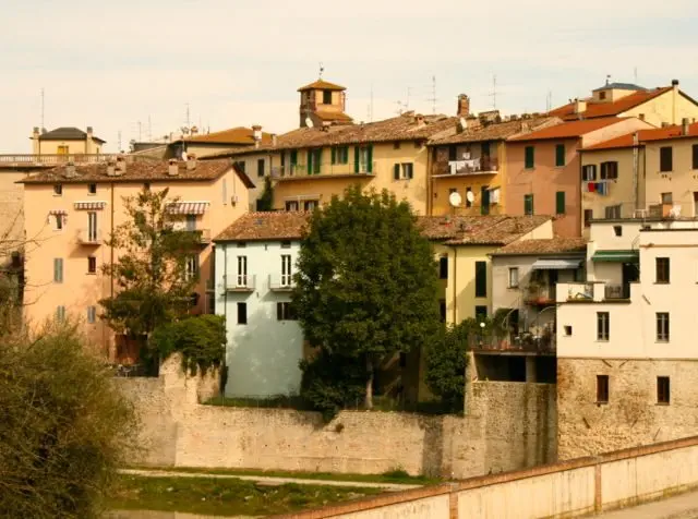 Umbertide viewed from the train