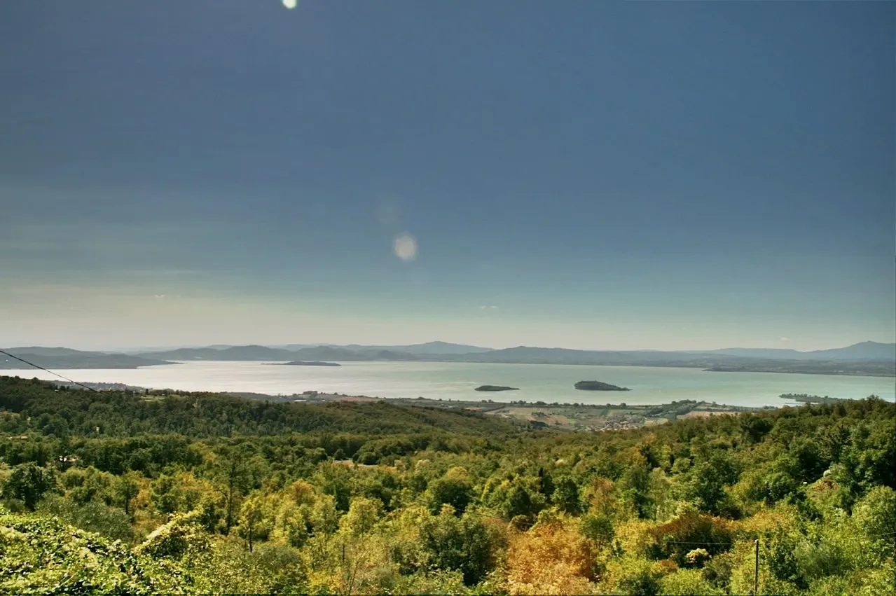 Lake Trasimeno View, Tuscany Umbria Border, Italy