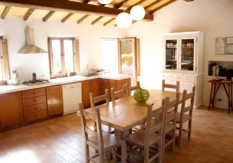 Kitchen At San Nicolò, Holiday Villa On The Tuscany Umbria Border, Italy
