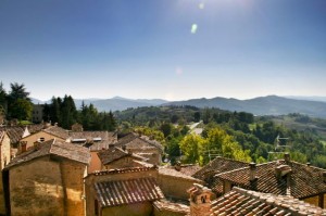Rooftops in Montone and the Upper Tiber Valley