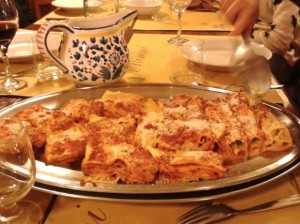 The lasagna at Trattoria Mimmi