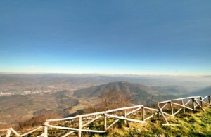View from the site of the Etruscan temple on Monte Acuto, Umbria