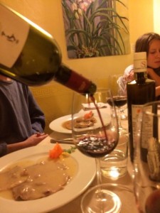 Dining at Nonna Gelsa, a trattoria in Umbria, Italy