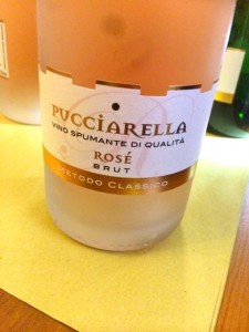 Sparkling wine made from pinot nero grapes