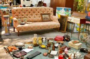 A stall at the Pissignano antiques market