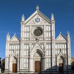 The facade of Santa Croce in Florence