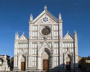 The facade of Santa Croce in Florence
